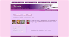 Desktop Screenshot of cosmetic-hautnah.de